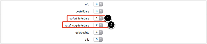 Anzeigepriorität bei Sprung auf Aufbau