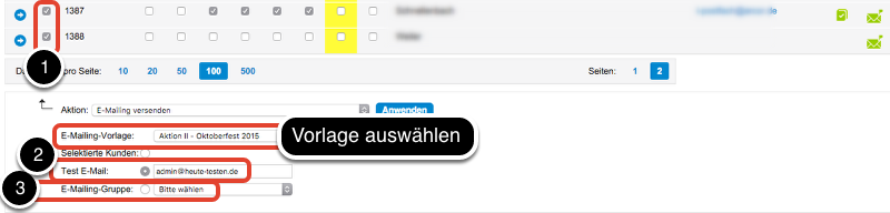 A) E-Mailings versenden - ohne Verlinkungen auf Fahrzeuge