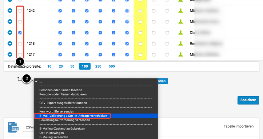 Die OptIn-Zustimmung einholen