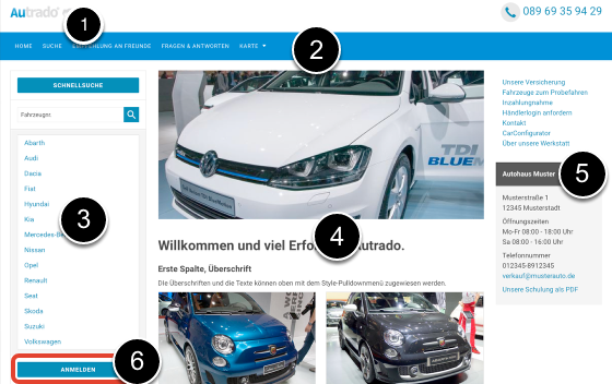 Orientierung und erster Login