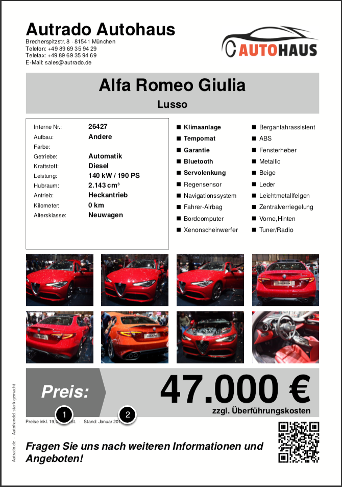 Das Preisschild als PDF-Datei