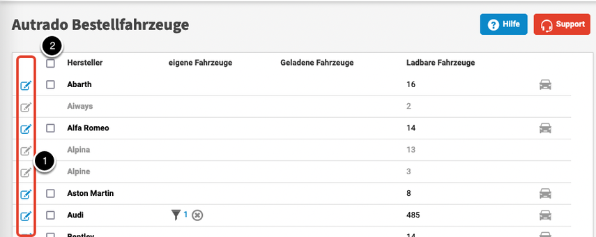 Autrado Bestellfahrzeuge laden